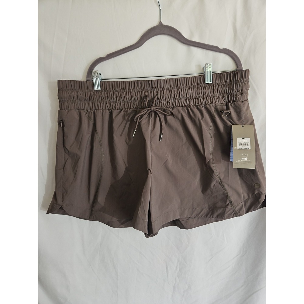 Avia Hike Run Short Women Size 20 XXL Gray NWT Pockets Lined Athletic Activewear
